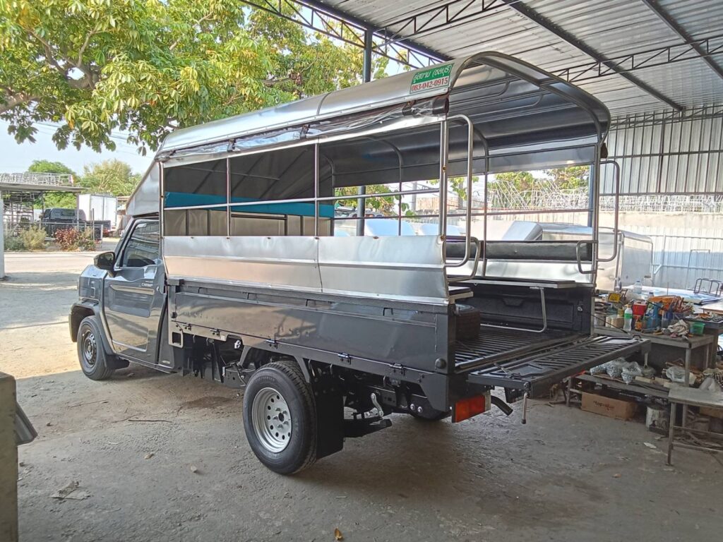 หลังคารถสองแถวทรงสูง หลังคาสองแถวคนงาน หลังคารถสองแถว สองแถวทรงสูง หลังคารถกระบะ